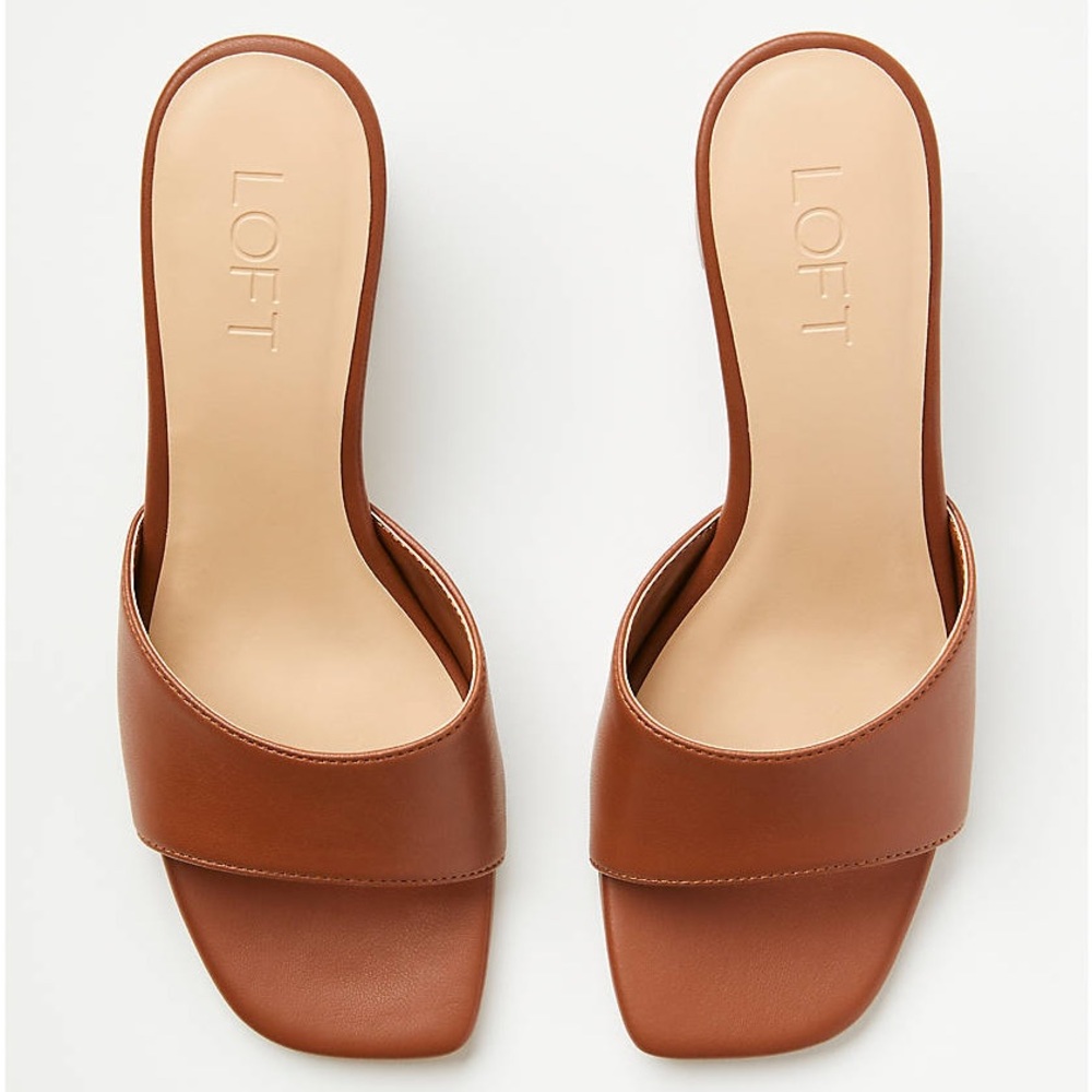 Final ⬇️ LOFT  NWB Women's Brown Slide Sandals